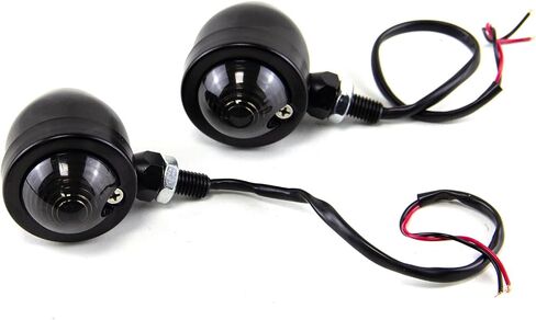Motorcycle Turning Signal Lights Lamp for Suzuki Kawasaki Harley Davidson Choppers Cruisers Indicator Blinkers Light (black), XLW 0069 in Saudi Arabia
