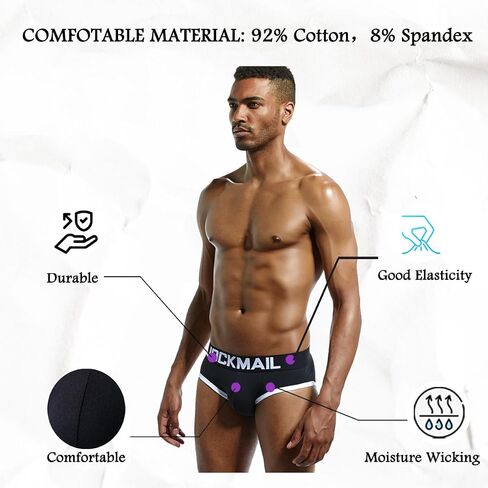 ملخصات القطن Jockmail Mens jockstrap cotton ملوك داخلي رياضي للتنفس للمؤيد الرياضي in Saudi Arabia