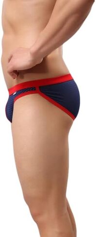 TAPUU Mens Mesh Ice Silk Low Rise Bikini Briefs Underwear in Saudi Arabia