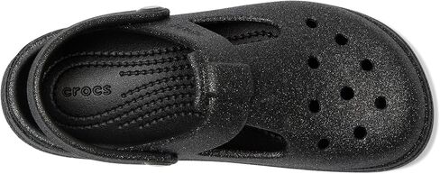 Crocs Classic Mary Jane Clogs (Little Big Kid) ، Black Glitter ، 12 US Usisex in Saudi Arabia