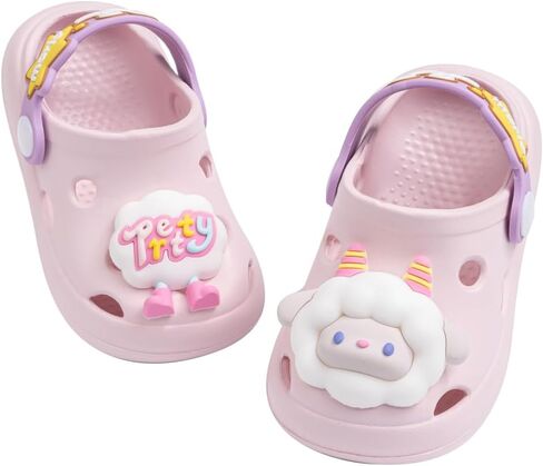 Casazoe Toddler Boys Girls Garden Clogs Little Kids Slip On Water Sandals Cute Cartoon Animals Patterns EVA Clogs Slipper Slides Lightweight Outdoor Summer Children Beach Pool Play Shoes in Saudi Arabia