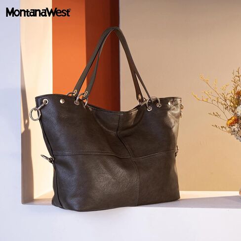 Montana West Tote Bag for Women Hobo Handbag Shoulder Top-handle Purses in Saudi Arabia