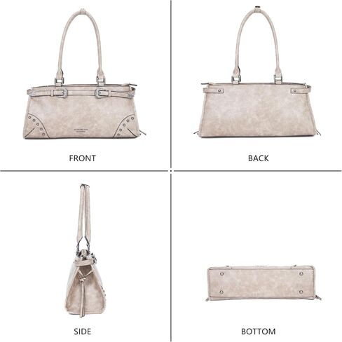 Shoulder Bag for Women Y2K Trendy Purse Top Handle Satchel Handbag Designer Vegan Leather Hobo Bag in Saudi Arabia