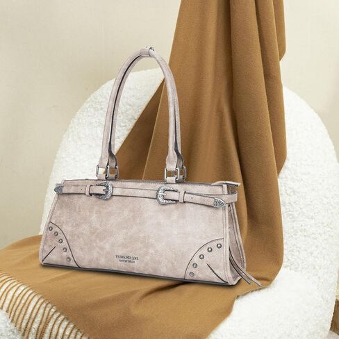 Shoulder Bag for Women Y2K Trendy Purse Top Handle Satchel Handbag Designer Vegan Leather Hobo Bag in Saudi Arabia