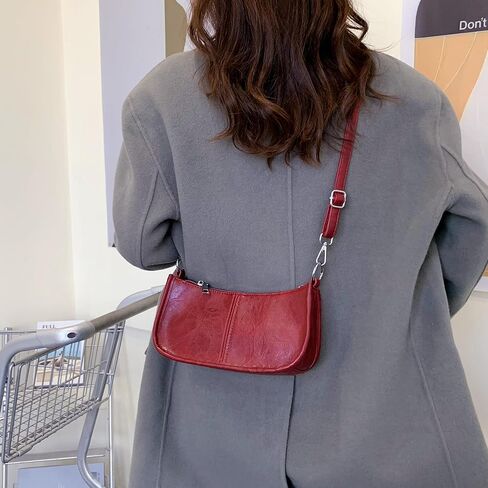 Shoulder Bags Red Purse for Women Burgundy Purse 90s Y2k Bag Studded Leather Handbags Crossbody Bag in Kuwait