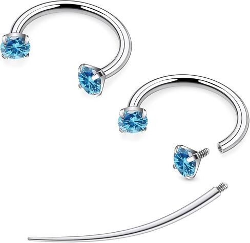 F136 Titanium 16g 8/10mm حدوة الحصص الحاجز حلقات الشفاه Percings Gistilage Helix Daith Action المجوهرات للنساء in Kuwait