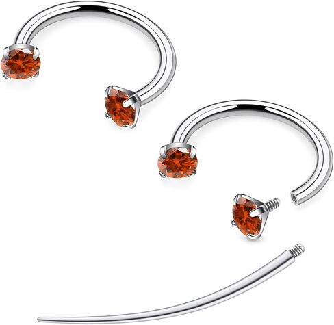 F136 Titanium 16g 8/10mm حدوة الحصص الحاجز حلقات الشفاه Percings Gistilage Helix Daith Action المجوهرات للنساء in Kuwait