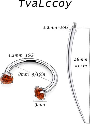 F136 Titanium 16g 8/10mm حدوة الحصص الحاجز حلقات الشفاه Percings Gistilage Helix Daith Action المجوهرات للنساء in Kuwait