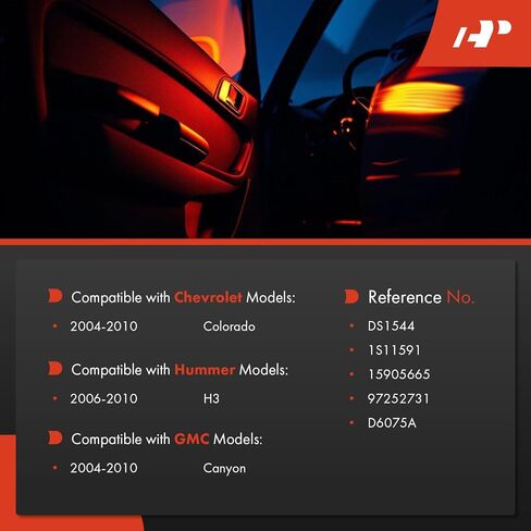 مفتاح Jamb Door Door A-Premium متوافق مع شيفروليه كولورادو 2004-2010 و GMC Canyon 2004-2010 و Hummer H3 2006-2010 ، 4-PC Set in Kuwait