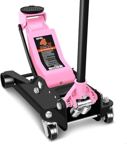 DNA Motoring Low Profile Hydraulic Trolley Service/Floor Jack, 2.5 Ton (5500 lbs) Capacity, Lifting Range 3.35"-15.16",Red, TOOLS-00676-RD in Kuwait