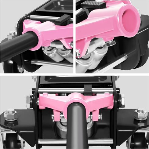 DNA Motoring Low Profile Hydraulic Trolley Service/Floor Jack, 2.5 Ton (5500 lbs) Capacity, Lifting Range 3.35"-15.16",Red, TOOLS-00676-RD in Kuwait