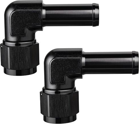 شرير الطاقة 6an أنثى إلى 3/8 "خرطوم بارب تركيب دوار مستقيم 2pcs in Kuwait
