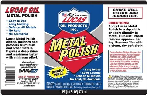 Lucas Oil 10155 Metal Polish - 16 أونصة (حزمة 12) in Kuwait
