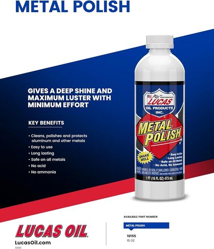 Lucas Oil 10155 Metal Polish - 16 أونصة (حزمة 12) in Kuwait