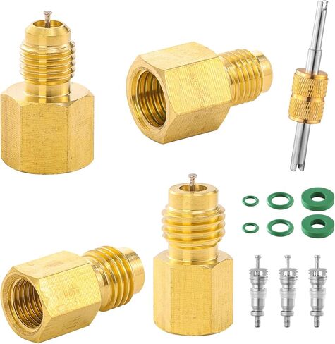 R1234YF محول خزان المبرد ، R1234YF PRACUUM PUMP محول تركيب ، R12 إلى R1234YF محول مع 1/2 LH إلى 1/4 مضيئة لنظام التبريد in Saudi Arabia