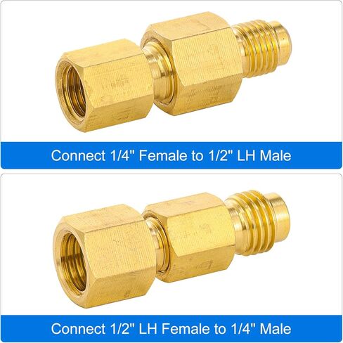 R1234YF محول خزان المبرد ، R1234YF PRACUUM PUMP محول تركيب ، R12 إلى R1234YF محول مع 1/2 LH إلى 1/4 مضيئة لنظام التبريد in Saudi Arabia