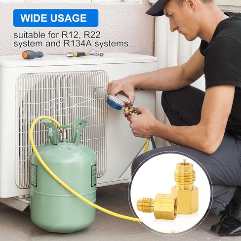 R1234YF محول خزان المبرد ، R1234YF PRACUUM PUMP محول تركيب ، R12 إلى R1234YF محول مع 1/2 LH إلى 1/4 مضيئة لنظام التبريد in Saudi Arabia