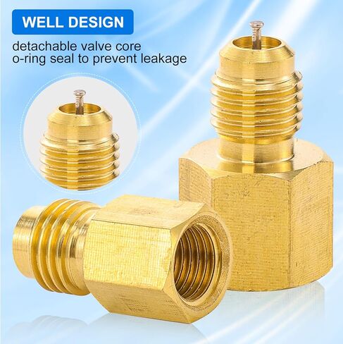 R1234YF محول خزان المبرد ، R1234YF PRACUUM PUMP محول تركيب ، R12 إلى R1234YF محول مع 1/2 LH إلى 1/4 مضيئة لنظام التبريد in Saudi Arabia