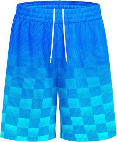 Boys' Athletic Shorts-Quick Dry Mesh Basketball Shorts with Pockets, Sports Performance Active Shorts Kids Youth in Saudi Arabia