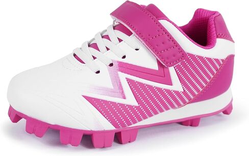 Baseball Cleats for Kids - Unisex-Child Rubber Molded Softball Cleat - Boys Girls Outdoor Athletic Shoes in Kuwait