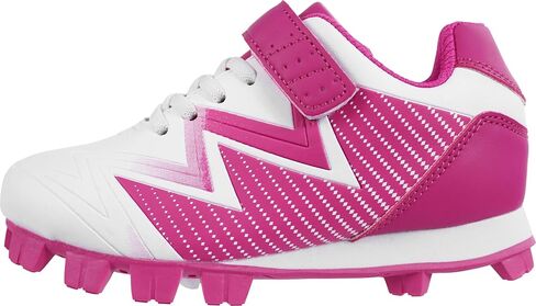 Baseball Cleats for Kids - Unisex-Child Rubber Molded Softball Cleat - Boys Girls Outdoor Athletic Shoes in Kuwait