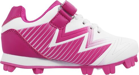 Baseball Cleats for Kids - Unisex-Child Rubber Molded Softball Cleat - Boys Girls Outdoor Athletic Shoes in Kuwait