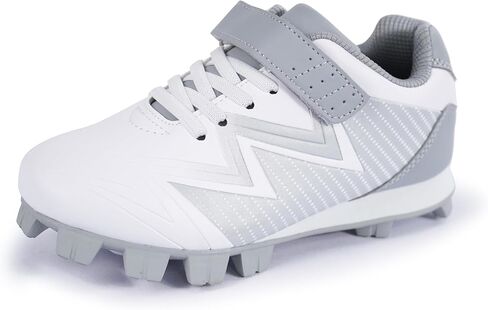 Baseball Cleats for Kids - Unisex-Child Rubber Molded Softball Cleat - Boys Girls Outdoor Athletic Shoes in Kuwait