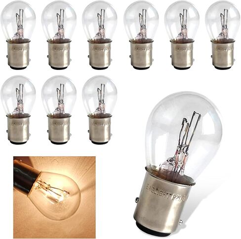 10 PCS Car 1157 Brake Lights Blubs Halogen ، 12V Bay15d مقاوم للماء المصابيح الزجاجية المصغرة ، لمبة خلفي الإشارة ، Universal ، عالمي لمعظم شاحنات السيارات (حمراء) in Kuwait