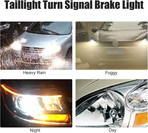 Pack-10 Car 3157 12V 21/5W Brake Light Bulb, Stable Filament High Brightness Halogen Lamp, Mini Anti-UV Quartz Glass Taillight, Universal for Most Cars Lighting Bulb Replacement (White) in Kuwait