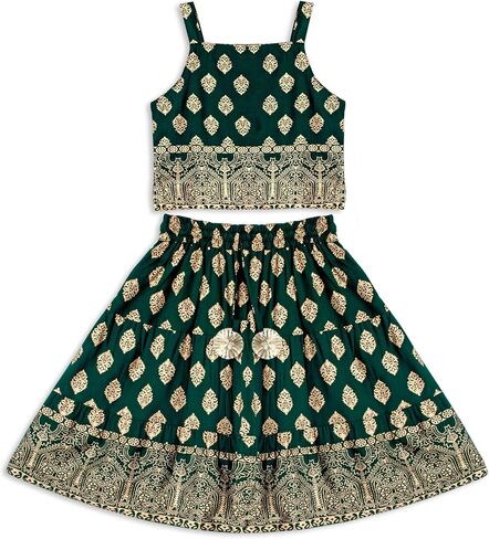 Chandrakala Kids Lehenga Choli مجموعة للفتيات (KL120-P) in Saudi Arabia