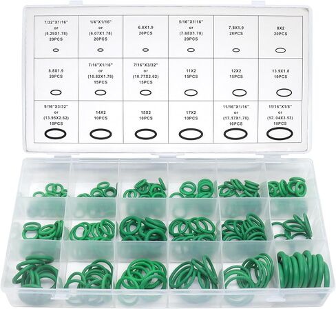 Universal Car A/C Repair Kit, AC Valve Core O Ring Kit, Valve Removal Tools, AC Seal Kit, R12 r134a Refrigerant Recharge Kit, Car A/C Compressor Gasket Sealing Washer in Saudi Arabia