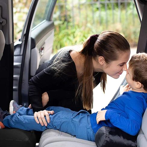 وسادة مسند للقدمين أثناء السفر، قابلة للنفخ مع مضخة يدوية مزدوجة قابلة للتعديل بثلاث طبقات لراحة القدم على الطائرات والسيارات والحافلات والقطارات والأطفال المكتبيين للنوم في الرحلات الطويلة (رمادي داكن 2) in Kuwait