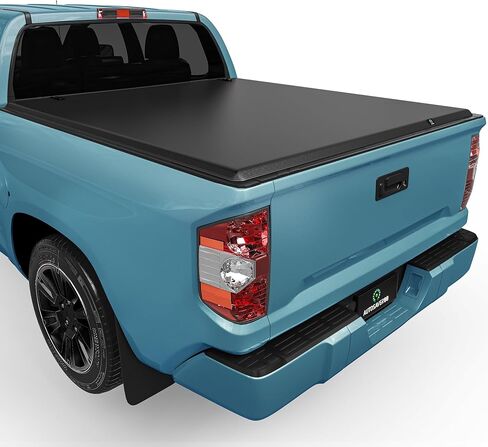AUTOSAVER88 Soft Tri-fold Truck Bed Tonneau Cover Fits for Toyota Tundra 2022 2023 2024 2025 5.5ft Bed with Deck Rail System(Excl. Trail Edition) in Saudi Arabia
