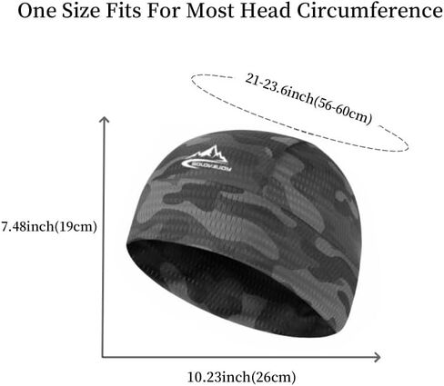 Cooling Skull Cap for Men Women UV Sun Protection Helmet Liner Beanie Head Wrap Sweat Wicking Ski Motorcycle Hat in Saudi Arabia