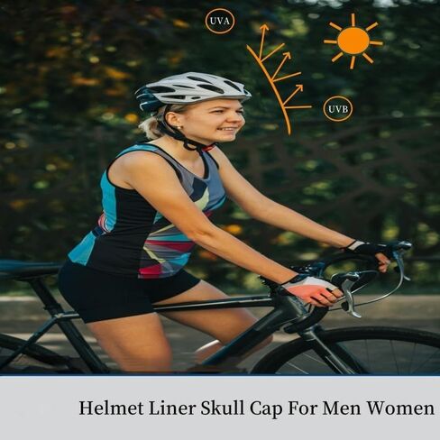 Cooling Skull Cap for Men Women UV Sun Protection Helmet Liner Beanie Head Wrap Sweat Wicking Ski Motorcycle Hat in Saudi Arabia