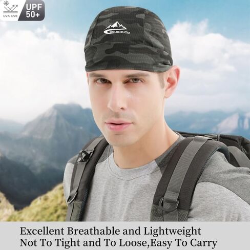Cooling Skull Cap for Men Women UV Sun Protection Helmet Liner Beanie Head Wrap Sweat Wicking Ski Motorcycle Hat in Saudi Arabia