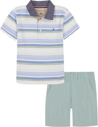 Tommy Hilfiger boys 2pc Polo Short Set in Saudi Arabia
