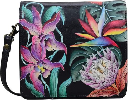 Anuschka Women’s Original Hand-Painted Genuine Leather Small Messenger in Saudi Arabia