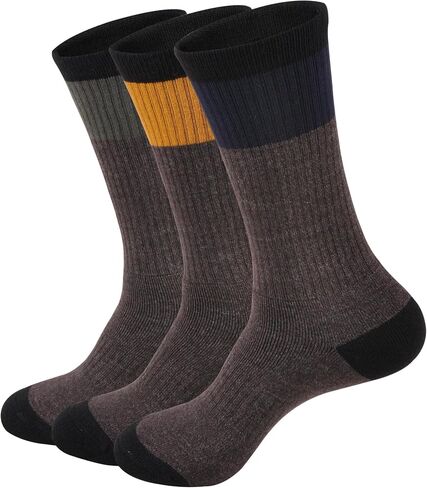 GKX Men's Merino Wool Moisture Wicking Outdoor Hiking Heavy Duty Work Cushion Crew Socks in Saudi Arabia