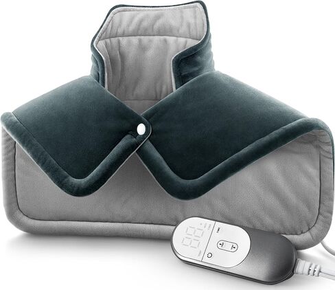 Fathers Day Neck Heating Pad Gifts for Dad, Men, XL Weighted Shoulder Heat Pad, Back Pain Relief Heat Pads, Gifts for Mom, Women and Birthday, Mother's Day, Christmas Warm Gifts, 23'' x 17'' in Saudi Arabia