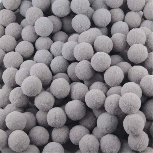 Zhiheng 500 Pack Fluffy Mini Pompoms Balls High Density Pom Poms for Kids Crafts Jewelry Making Accessories Clothing Appliques Decorations (Beige, 10mm) in Saudi Arabia