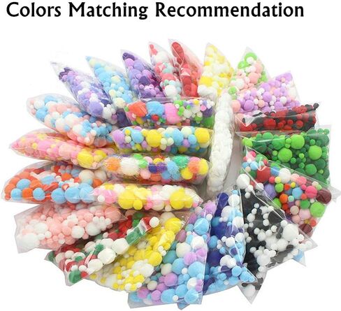 Zhiheng 500 Pack Fluffy Mini Pompoms Balls High Density Pom Poms for Kids Crafts Jewelry Making Accessories Clothing Appliques Decorations (Beige, 10mm) in Saudi Arabia