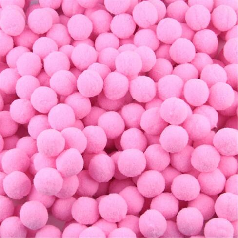 Zhiheng 500 Pack Fluffy Mini Pompoms Balls High Density Pom Poms for Kids Crafts Jewelry Making Accessories Clothing Appliques Decorations (Beige, 10mm) in Saudi Arabia