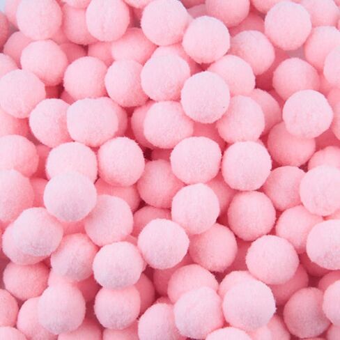 Zhiheng 500 Pack Fluffy Mini Pompoms Balls High Density Pom Poms for Kids Crafts Jewelry Making Accessories Clothing Appliques Decorations (Beige, 10mm) in Saudi Arabia