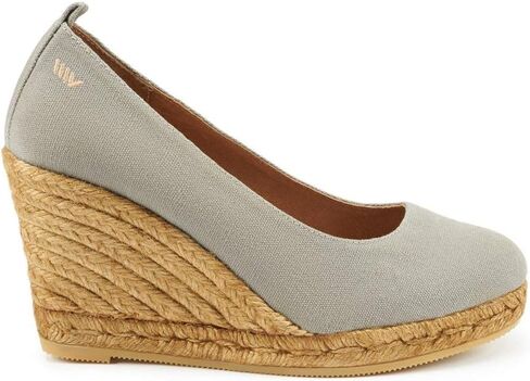 Viscata Marquesa Espadrille Canvas Wedges Spain Handmade 3 ½" Heel Women's Pumps with Breathable Organic Cotton Canvas and 100% Natural Jute Midsole for All Occasions: Casual, Work, Party in Saudi Arabia