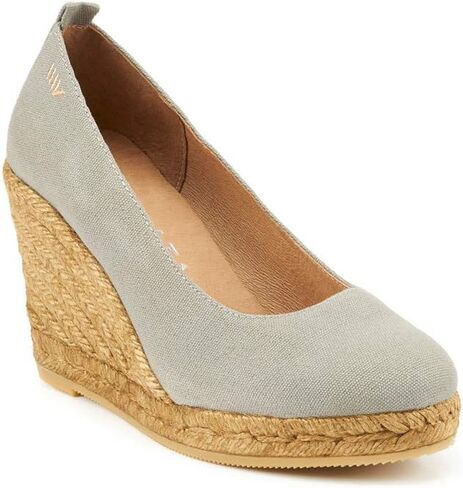 Viscata Marquesa Espadrille Canvas Wedges Spain Handmade 3 ½" Heel Women's Pumps with Breathable Organic Cotton Canvas and 100% Natural Jute Midsole for All Occasions: Casual, Work, Party in Saudi Arabia