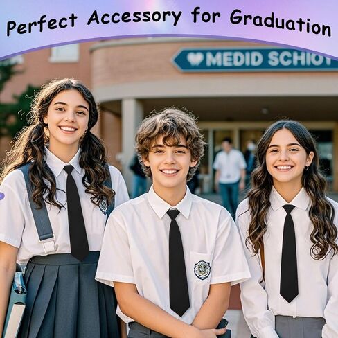 Ties for Women, Womens Tie Adjustable Pre-tied Neckties for Girls Boys Uniform School Cosplay Wedding Party Prom in Saudi Arabia
