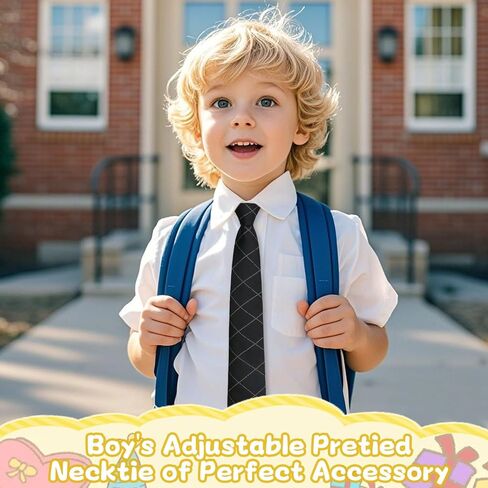 علاقات مسبقة للأولاد للأطفال ، تعادل الأولاد القابل للتعديل التعادل السوستة للزي الرسمي حفل زفاف الاحتفال بحفلات الاحتفال in Kuwait