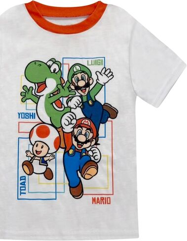 Super Mario Boys Pajama Set - 3 Piece Pants, T-Shirt & Shorts - Sleepwear PJ Set for Kids, Toddler Boys Pajamas in Saudi Arabia
