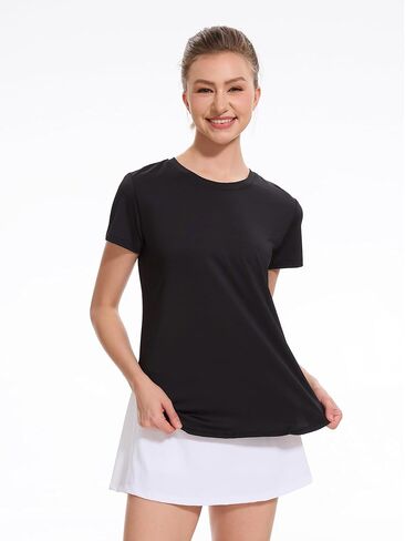 Star Vibe Womens Workout Shirts Breathable UPF 50+ Quick Dry Athletic Yoga T-Shirts Short Sleeve Gym Running Hiking Tops in Saudi Arabia